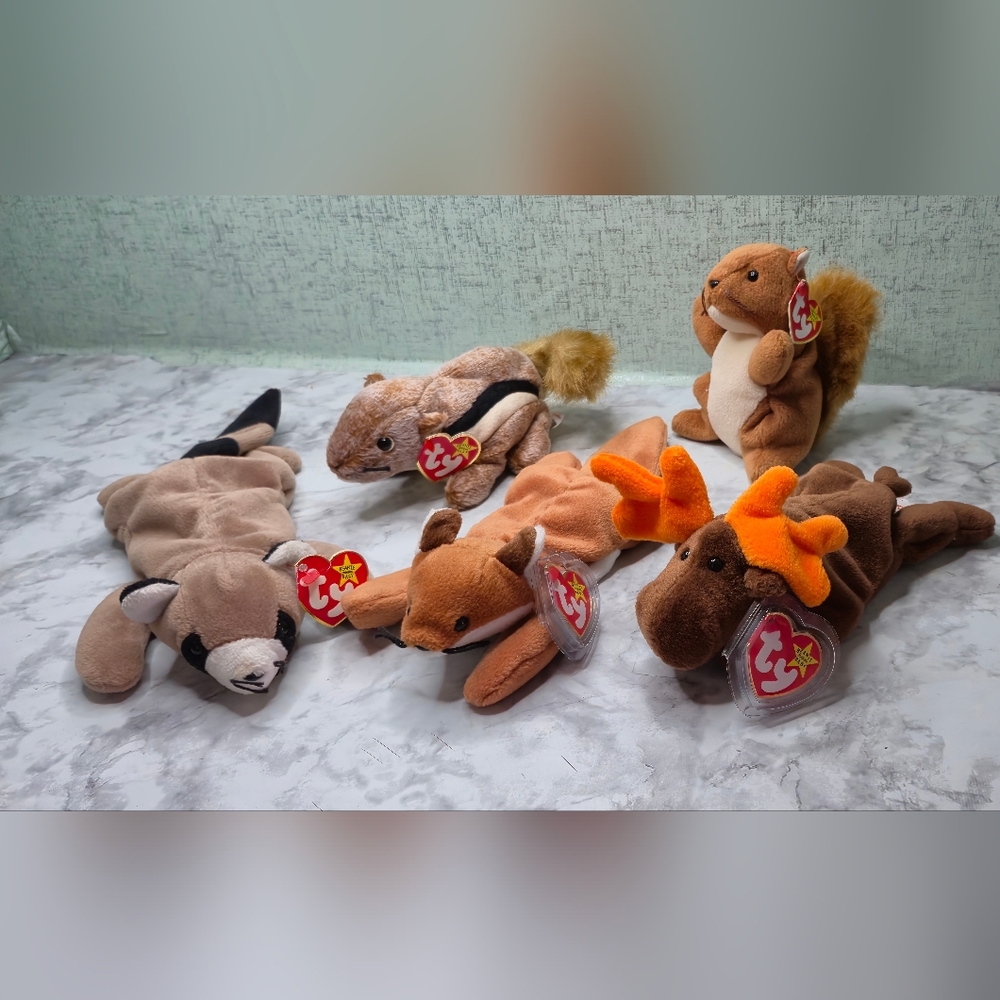 Beanie Baby Lot of 5 Forest Friends